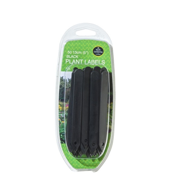 Etichette per piante nere 13cm set da 50