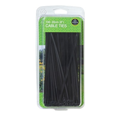 Abraçadeiras de cabo de 20 cm pacote com 100 Abraçadeiras de cabo de 20 cm pacote com 100